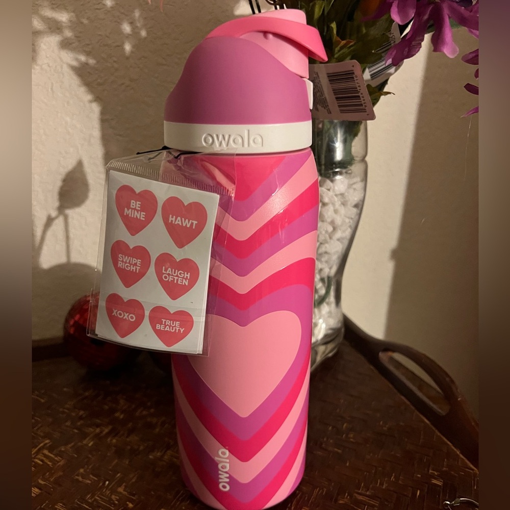 Owala color drop I <3 heart u you 40 oz ounce water bottle